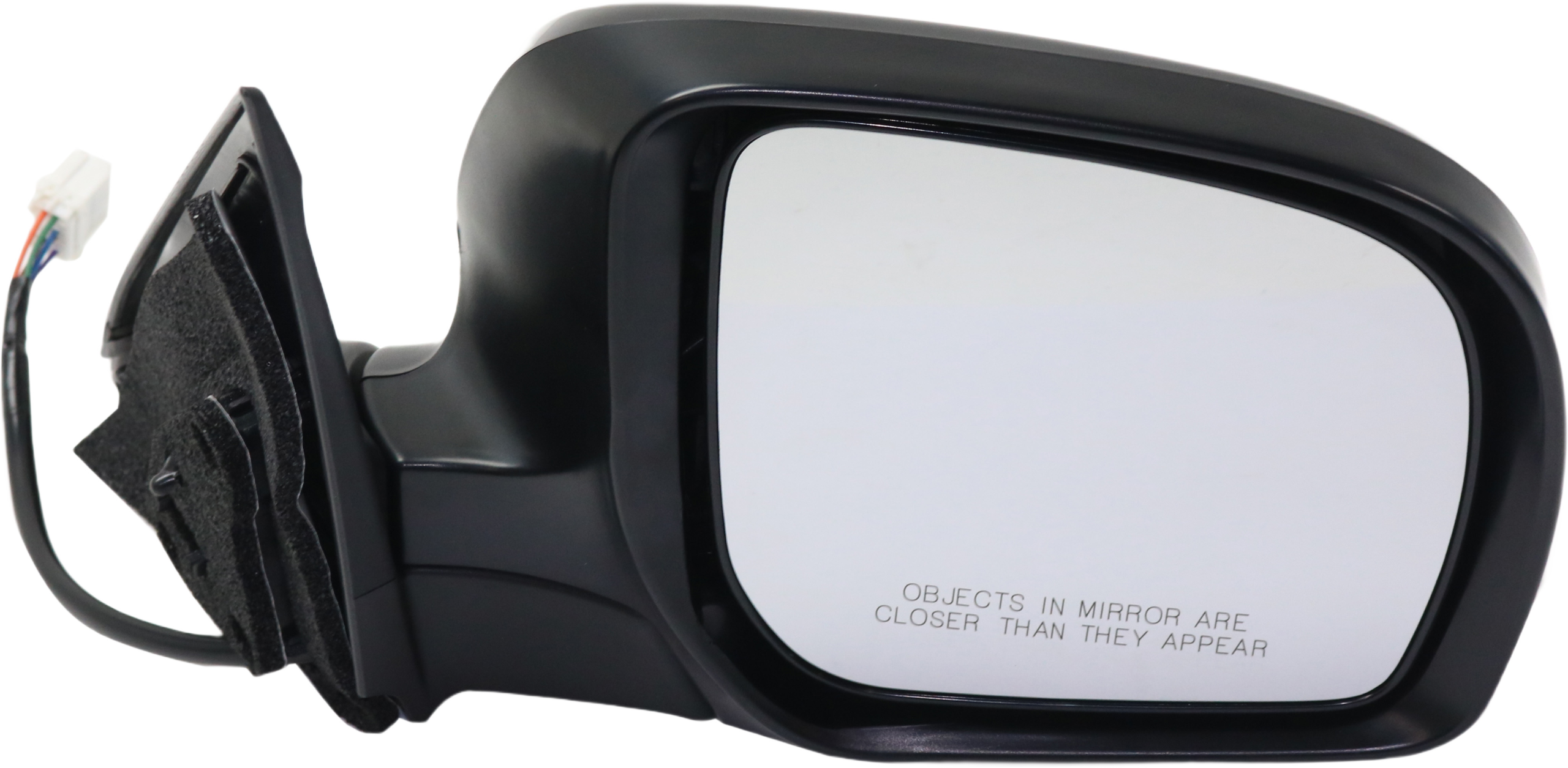 Passenger Side Mirror, Power Adjust, Manual Folding, Heated, Paintable, In-housing Signal Light, No Memory, No Puddle Light, No Auto-Dimming, No Blind Spot Feature