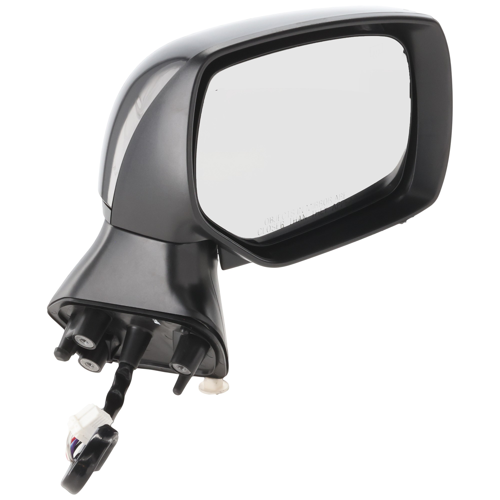 Passenger Side Mirror, Power Adjust, Manual Folding, Heated, Paintable, In-housing Signal Light, No Memory, No Puddle Light, No Auto-Dimming, No Blind Spot Feature