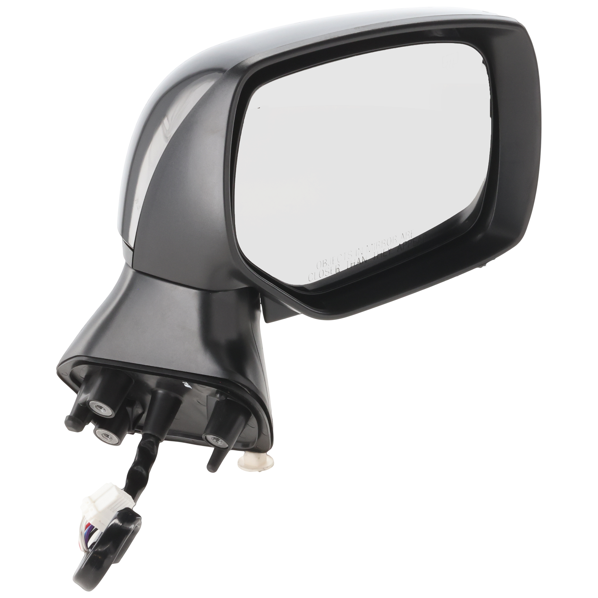 Passenger Side Mirror, Power Adjust, Manual Folding, Heated, Paintable, In-housing Signal Light, No Memory, No Puddle Light, No Auto-Dimming, No Blind Spot Feature