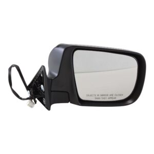 Passenger Side Mirror, Power Adjust, Manual Folding, Heated, Paintable, In-housing Signal Light, No Memory, No Puddle Light, No Auto-Dimming, No Blind Spot Feature