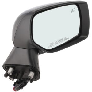 Passenger Side Mirror, Power Adjust, Manual Folding, Heated, Paintable, No Signal Light, No Memory, No Puddle Light, No Auto-Dimming, No Blind Spot Feature
