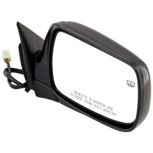 Passenger Side Mirror, Power Adjust, Manual Folding, Heated, Paintable, No Signal Light, No Memory, No Puddle Light, No Auto-Dimming, No Blind Spot Feature