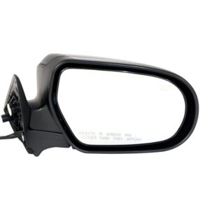 Passenger Side Mirror, Power Adjust, Manual Folding, Heated, Textured Black, No Signal Light, No Memory, No Puddle Light, No Auto-Dimming, No Blind Spot Feature