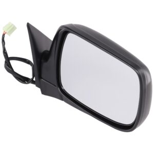 Passenger Side Mirror, Power Adjust, Manual Folding, Heated, Textured Black, No Signal Light, No Memory, No Puddle Light, No Auto-Dimming, No Blind Spot Feature