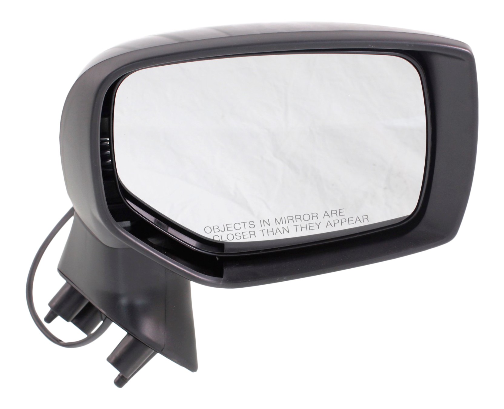 Passenger Side Mirror, Power Adjust, Manual Folding, Non-Heated, Paintable, No Signal Light, No Memory, No Puddle Light, No Auto-Dimming, No Blind Spot Feature
