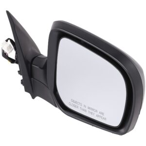 Passenger Side Mirror, Power Adjust, Manual Folding, Non-Heated, Paintable, No Signal Light, No Memory, No Puddle Light, No Auto-Dimming, No Blind Spot Feature