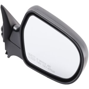 Passenger Side Mirror, Power Adjust, Manual Folding, Non-Heated, Paintable, No Signal Light, No Memory, No Puddle Light, No Auto-Dimming, No Blind Spot Feature
