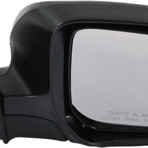 Passenger Side Mirror, Power Adjust, Manual Folding, Non-Heated, Paintable, No Signal Light, No Memory, No Puddle Light, No Auto-Dimming, No Blind Spot Feature