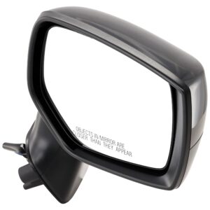Passenger Side Mirror, Power Adjust, Manual Folding, Non-Heated, Paintable, No Signal Light, No Memory, No Puddle Light, No Auto-Dimming, No Blind Spot Feature