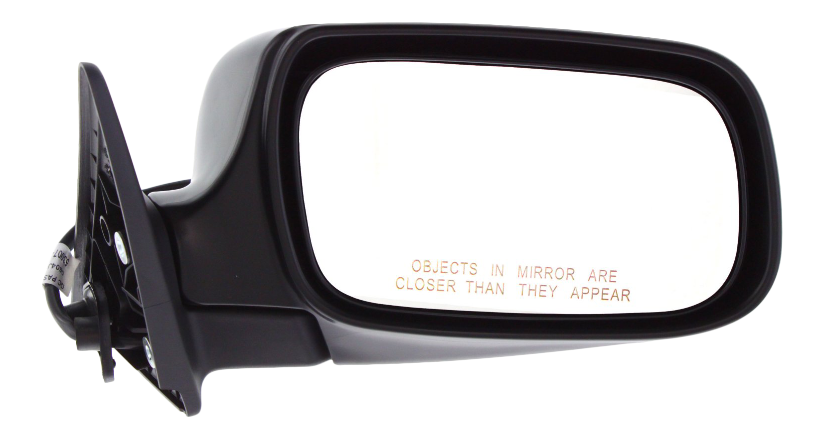 Passenger Side Mirror, Power Adjust, Manual Folding, Non-Heated, Paintable, No Signal Light, No Memory, No Puddle Light, No Auto-Dimming, No Blind Spot Feature, 2.5 X Model