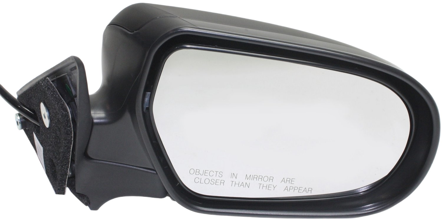 Passenger Side Mirror, Power Adjust, Manual Folding, Non-Heated, Paintable, No Signal Light, No Memory, No Puddle Light, No Auto-Dimming, No Blind Spot Feature