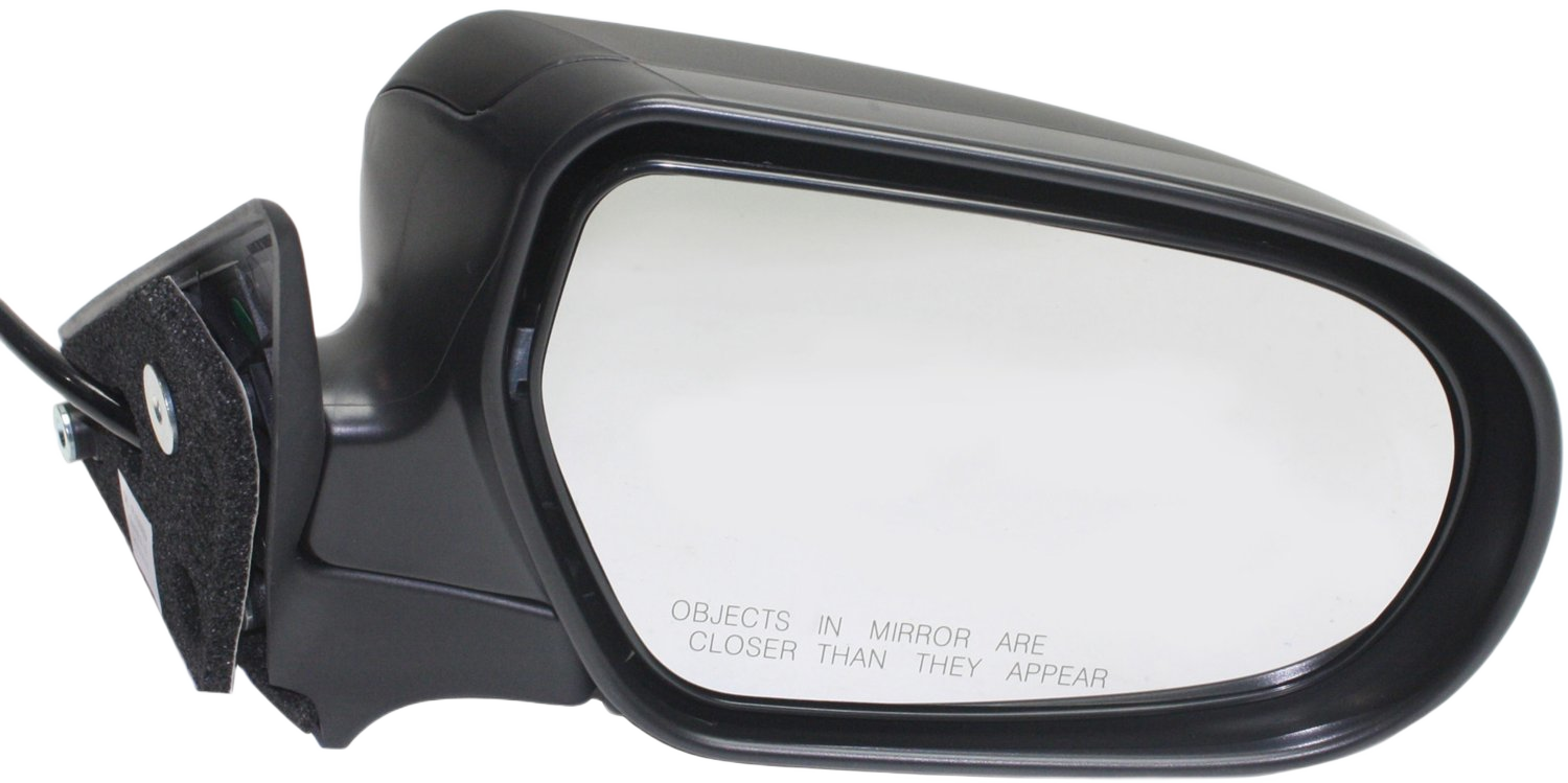 Passenger Side Mirror, Power Adjust, Manual Folding, Non-Heated, Paintable, No Signal Light, No Memory, No Puddle Light, No Auto-Dimming, No Blind Spot Feature