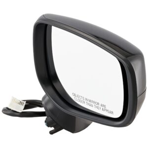 Passenger Side Mirror, Power Adjust, Manual Folding, Non-Heated, Paintable, No Signal Light, No Memory, No Puddle Light, No Auto-Dimming, No Blind Spot Feature