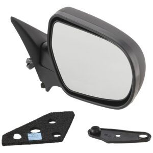 Passenger Side Mirror, Power Adjust, Manual Folding, Non-Heated, Paintable, No Signal Light, No Memory, No Puddle Light, No Auto-Dimming, No Blind Spot Feature