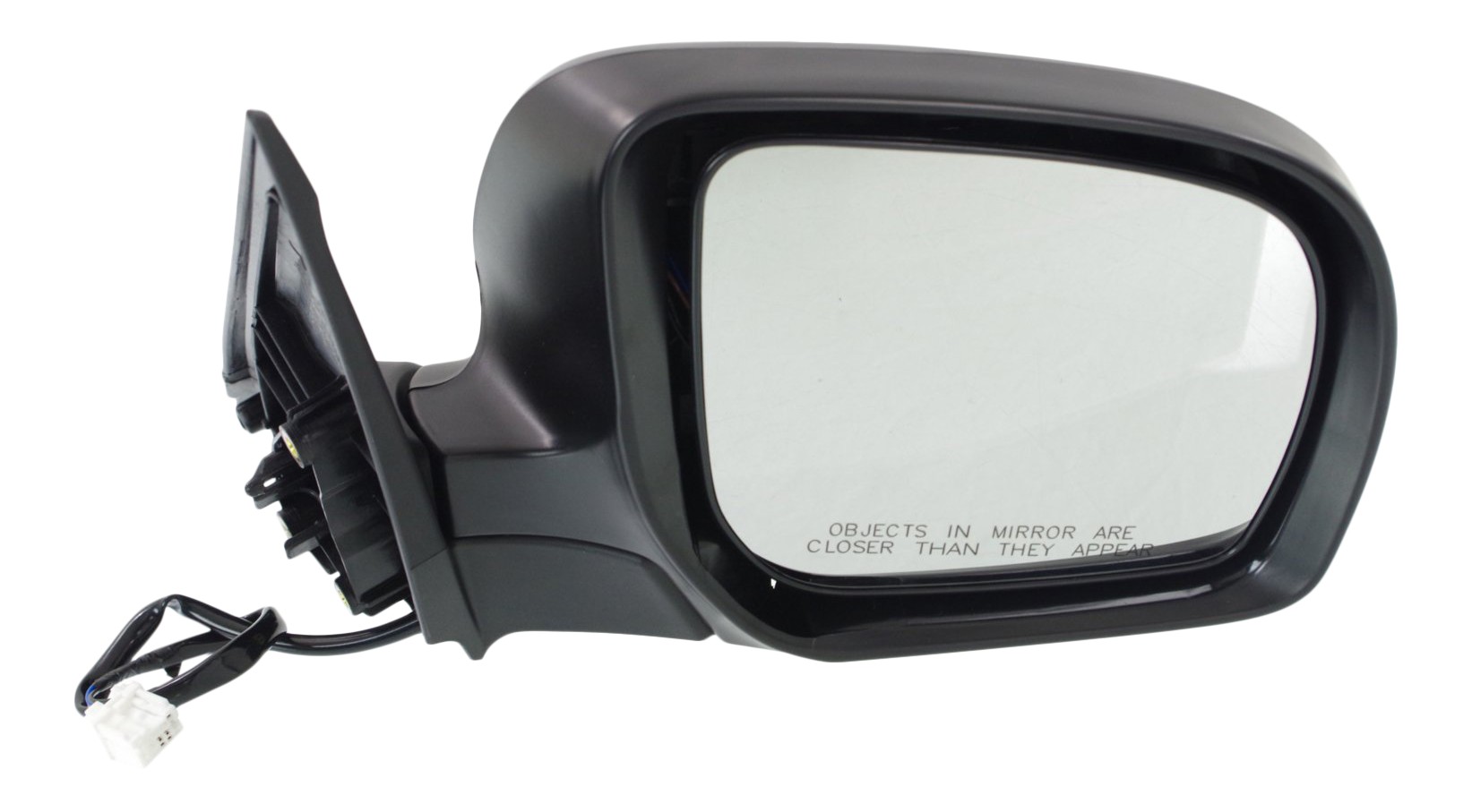 Passenger Side Mirror, Power Adjust, Manual Folding, Non-Heated, Paintable, No Signal Light, No Memory, No Puddle Light, No Auto-Dimming, No Blind Spot Feature