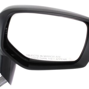 Passenger Side Mirror, Power Adjust, Manual Folding, Non-Heated, Paintable, No Signal Light, No Memory, No Puddle Light, No Auto-Dimming, No Blind Spot Feature