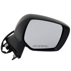 Passenger Side Mirror, Power Adjust, Manual Folding, Non-Heated, Paintable, No Signal Light, No Memory, No Puddle Light, No Auto-Dimming, No Blind Spot Feature