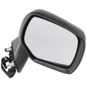 Passenger Side Mirror, Power Adjust, Manual Folding, Non-Heated, Paintable, No Signal Light, No Memory, No Puddle Light, No Auto-Dimming, No Blind Spot Feature