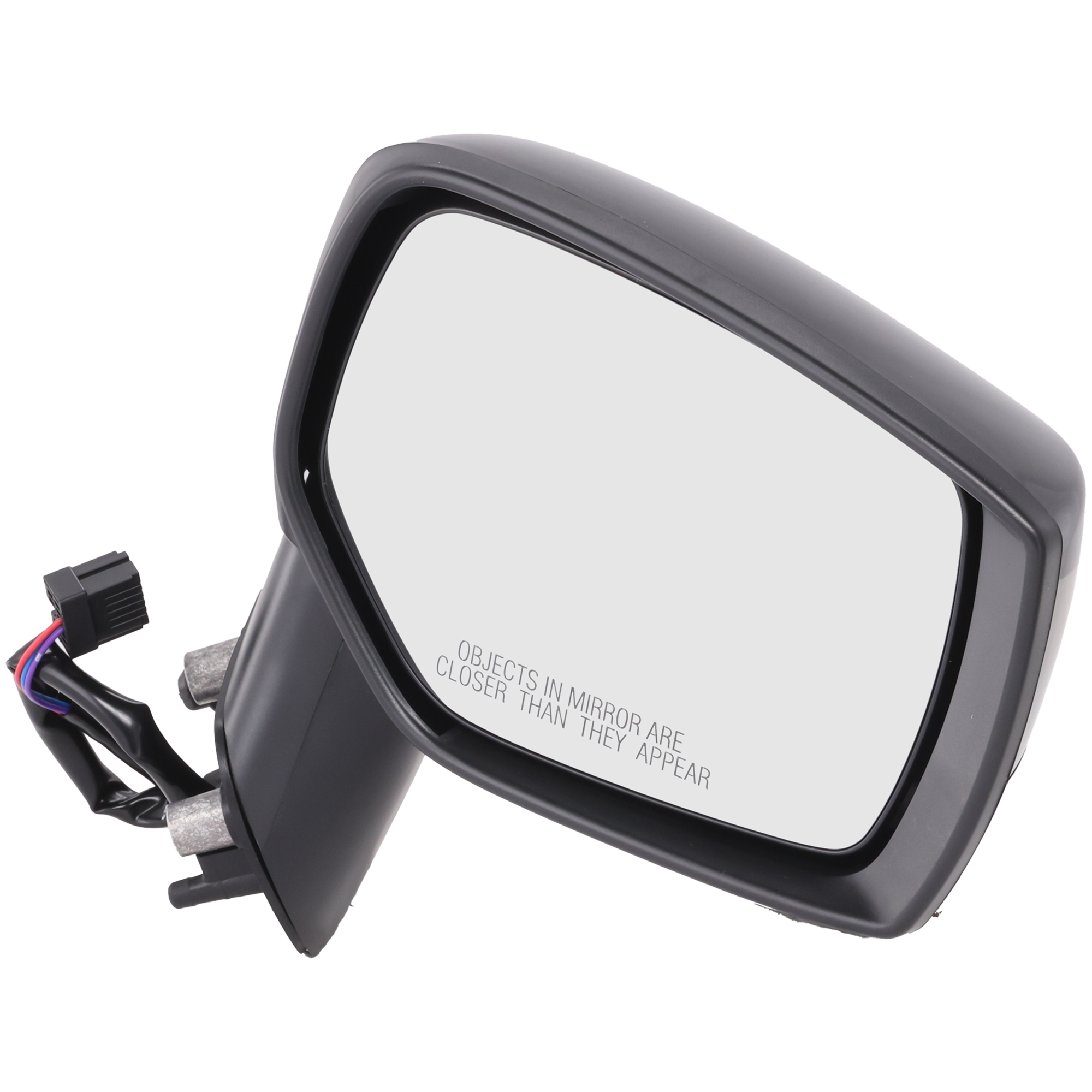 Passenger Side Mirror, Power Adjust, Manual Folding, Non-Heated, Paintable, No Signal Light, No Memory, No Puddle Light, No Auto-Dimming, No Blind Spot Feature