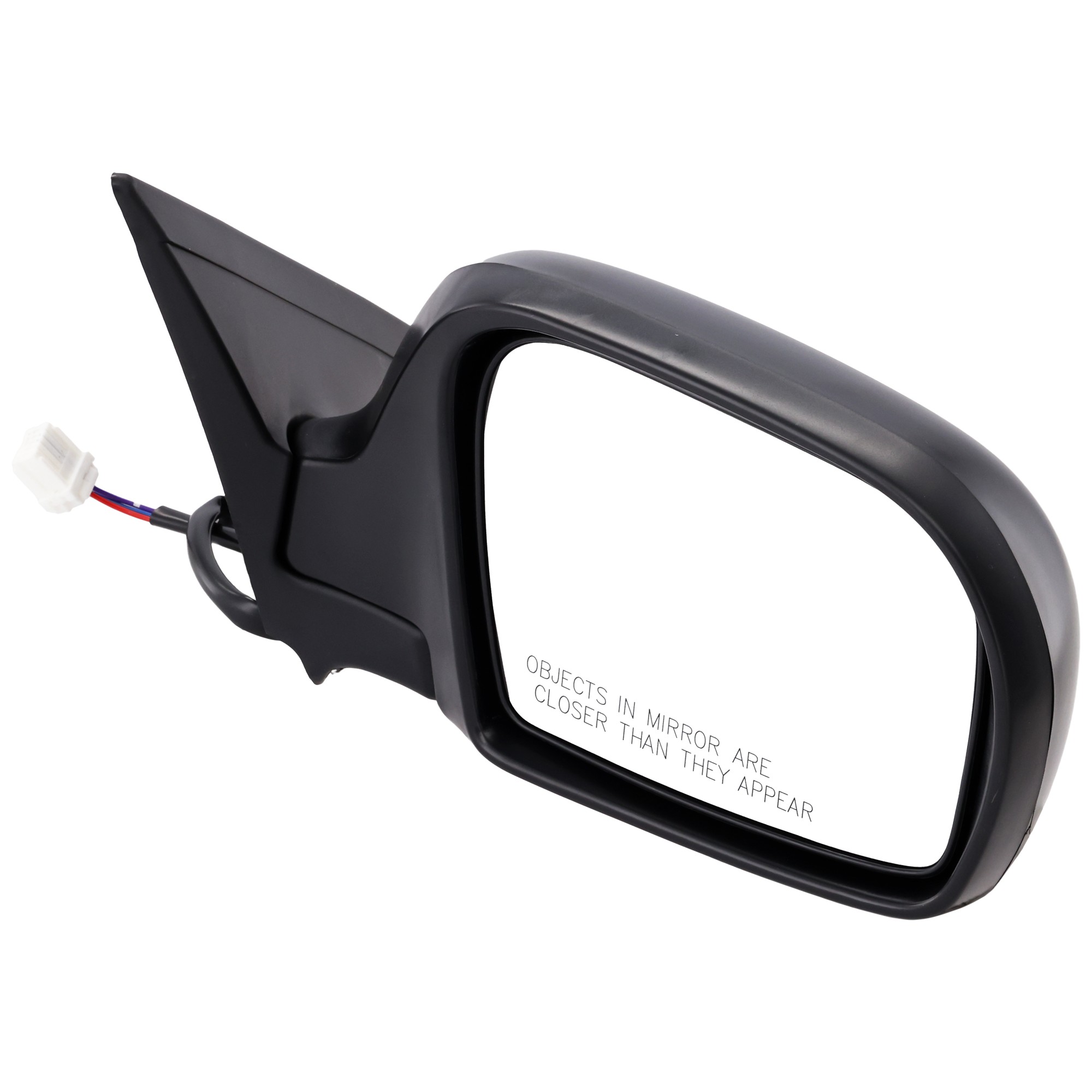 Passenger Side Mirror, Power Adjust, Manual Folding, Non-Heated, Textured Black, No Signal Light, No Memory, No Puddle Light, No Auto-Dimming, No Blind Spot Feature