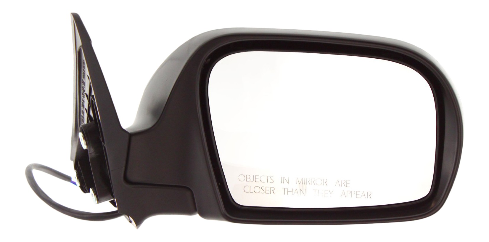 Passenger Side Mirror, Power Adjust, Manual Folding, Non-Heated, Textured Black, No Signal Light, No Memory, No Puddle Light, No Auto-Dimming, No Blind Spot Feature