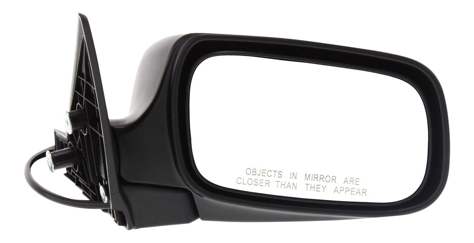 Passenger Side Mirror, Power Adjust, Non-Heated, Manual Folding, Textured Black, No Signal Light, No Memory, No Puddle Light, No Auto-Dim, No Blind Spot Feature