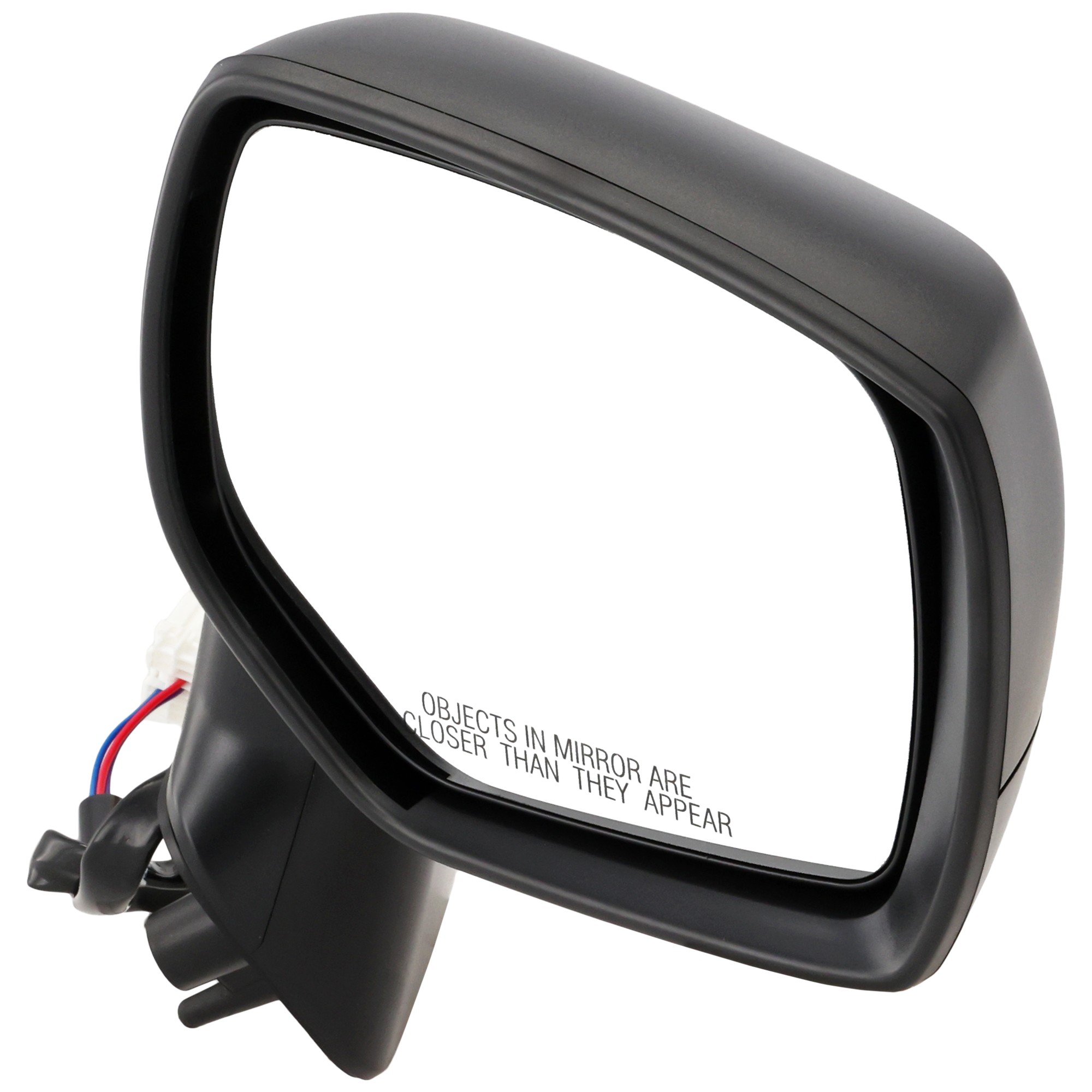 Passenger Side Mirror, Power Adjust, Non-Heated, Manual Folding, With 1 Paintable and 1 Textured Black Cap, No Signal Light, No Memory, No Puddle Light, No Auto-Dim, No Blind...