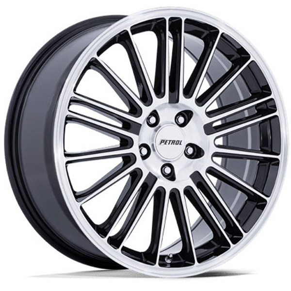 PE001BD17801240 Aluminum Black Wheel, 17 in. X 8 in., 5 x 4.5 in. Bolt Pattern