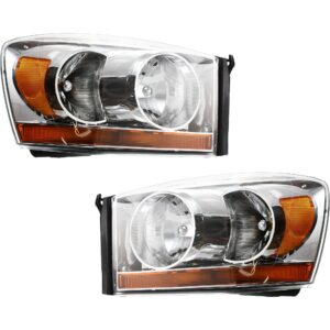 Position Halogen Headlight, With bulb(s), Clear Lens, Chrome Interior