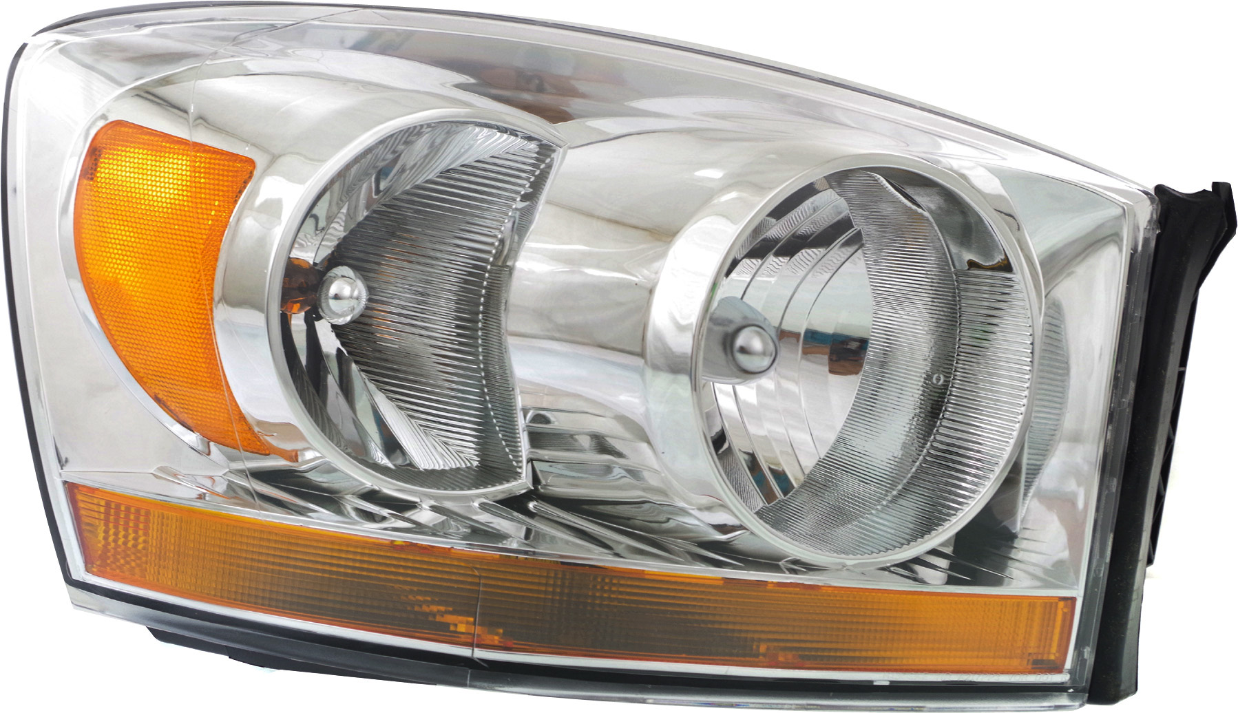 Position Halogen Headlight, With bulb(s), Clear Lens, Chrome Interior