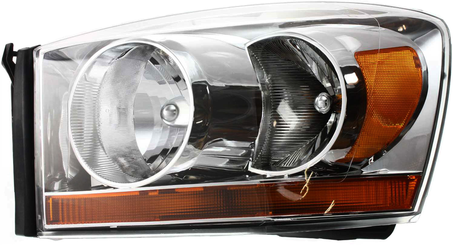 Position Halogen Headlight, With bulb(s), Clear Lens, Chrome Interior