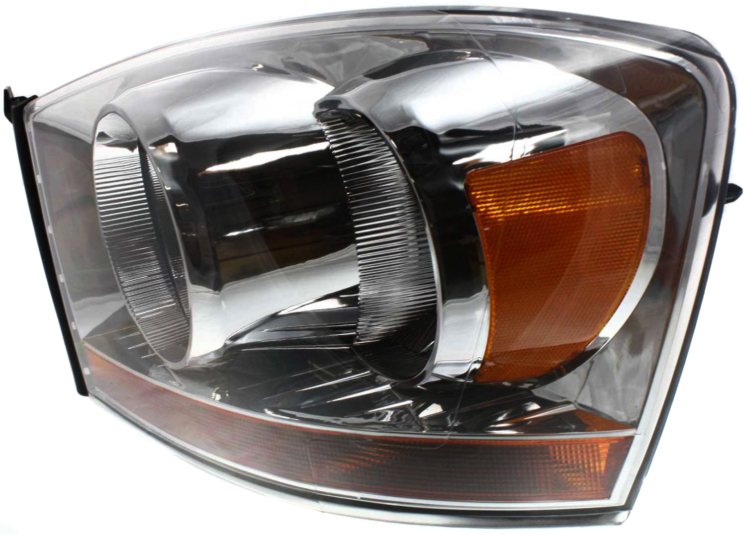 Position Halogen Headlight, With bulb(s), Clear Lens, Chrome Interior
