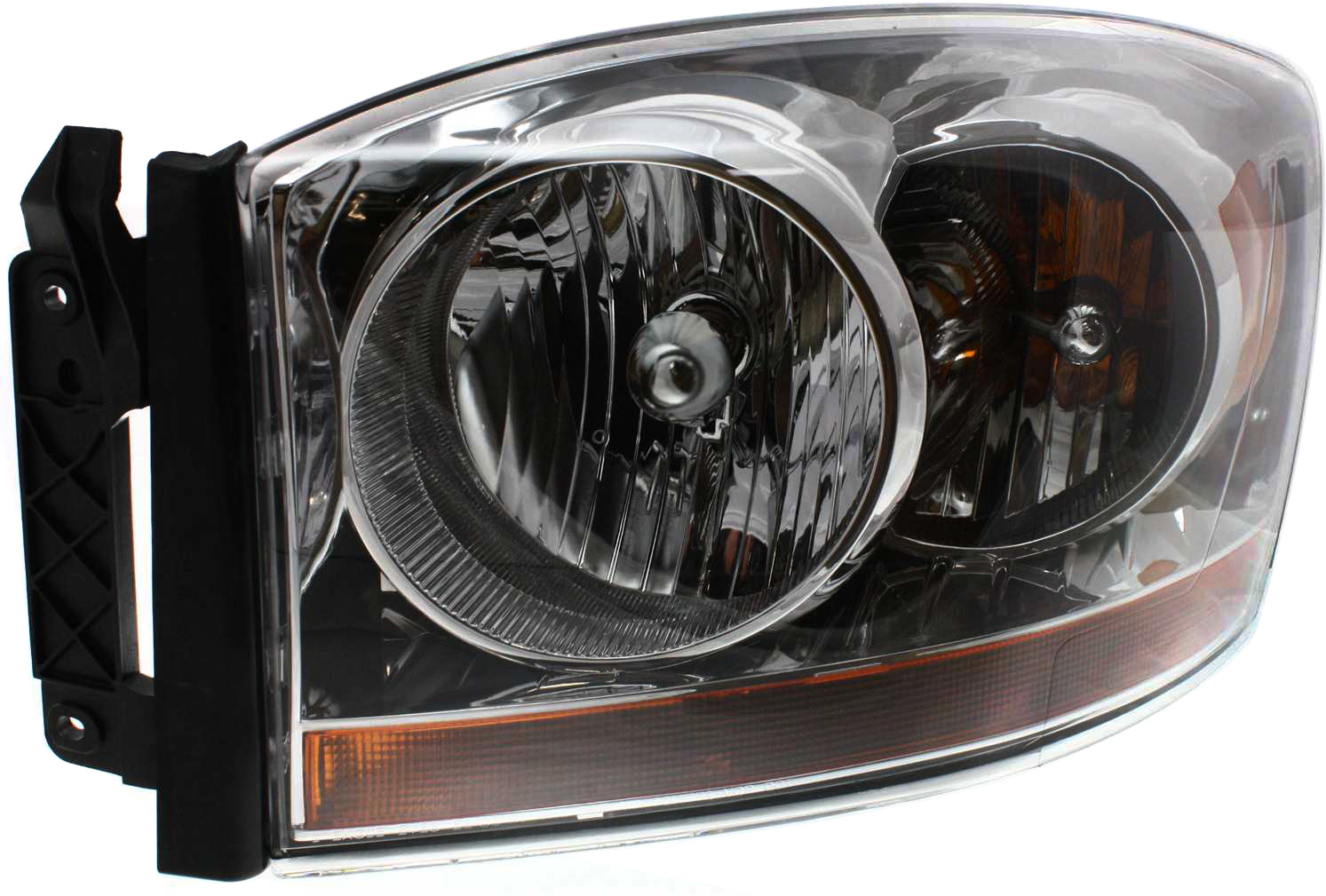 Position Halogen Headlight, With bulb(s), Clear Lens, Chrome Interior