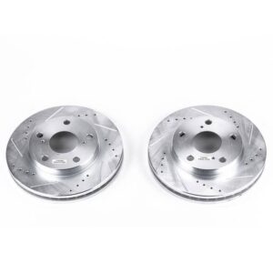 PowerStop Evolution JBR711XPR | Toyota Camry Front Disc Brake Rotor Set