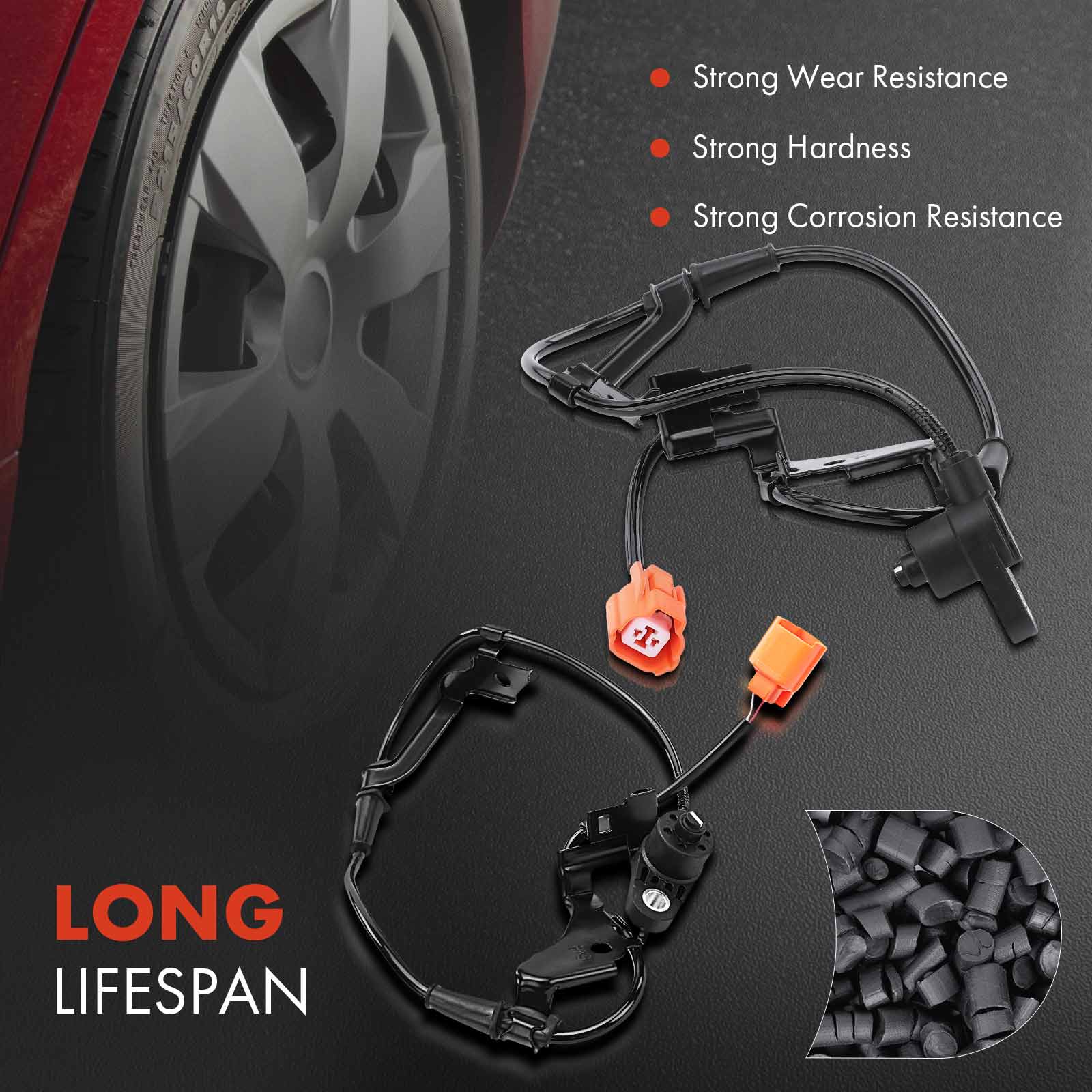 APABS1850 2 Pcs Front ABS Wheel Speed Sensor - Image 3