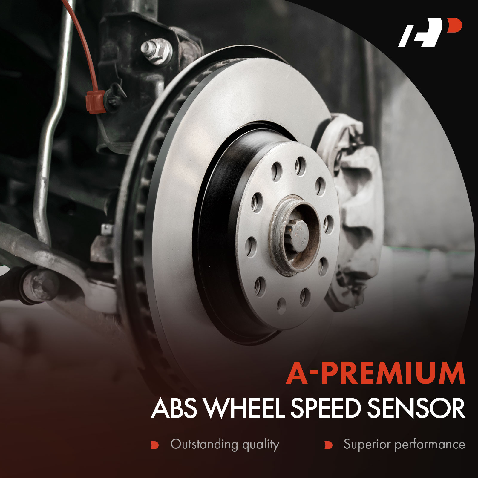 APABS3037 Front Passenger ABS Wheel Speed Sensor - Image 2