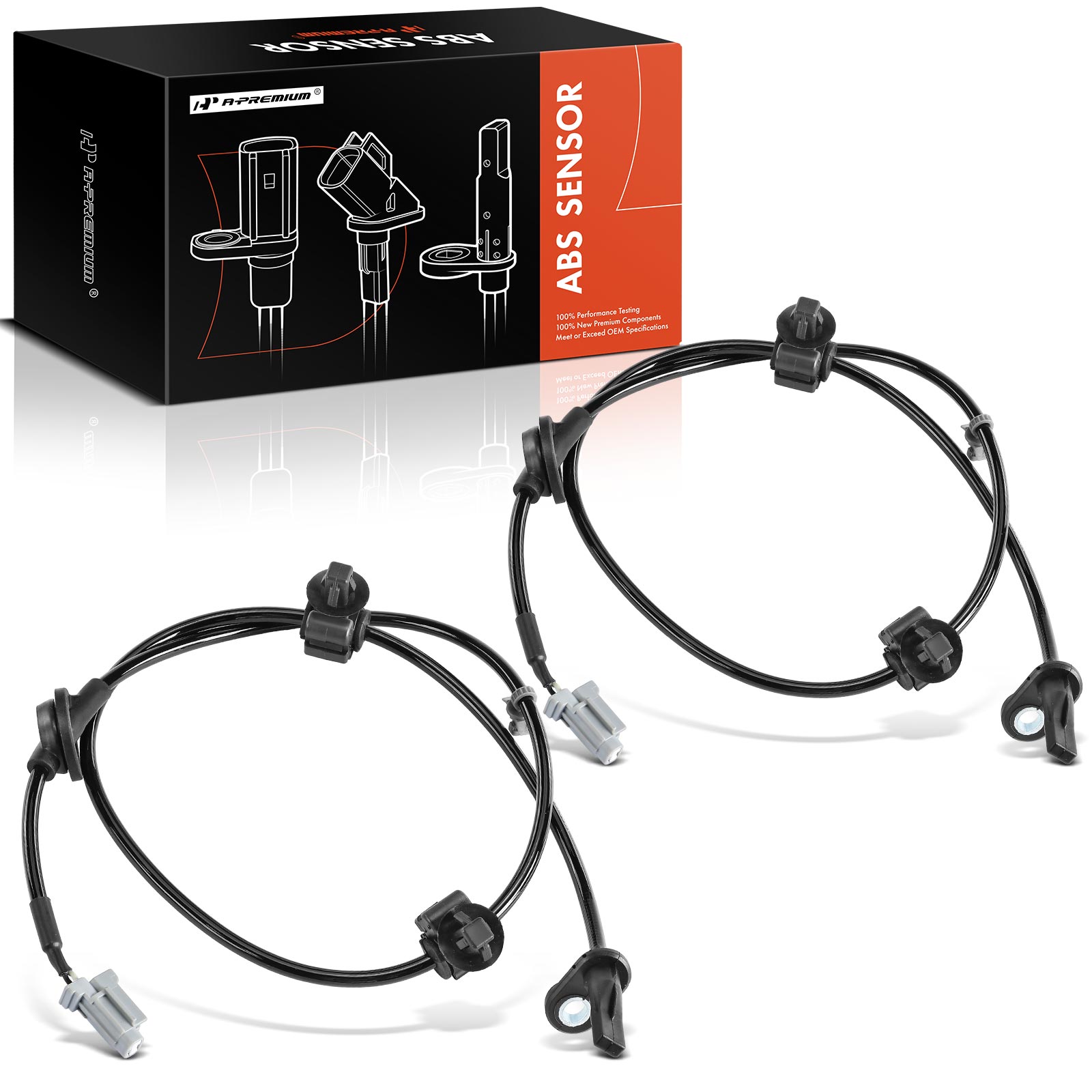 APABS3486 2 Pcs Front ABS Wheel Speed Sensor