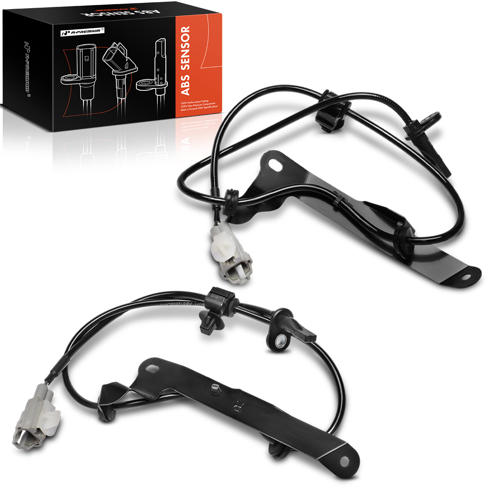 APABS3875 2 Pcs Rear ABS Wheel Speed Sensor
