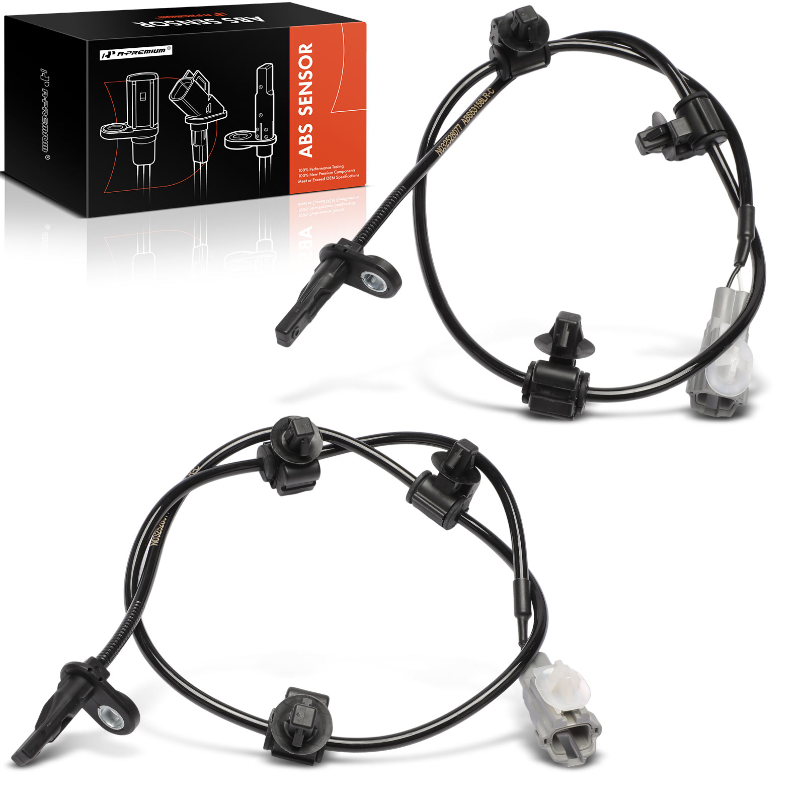 APABS3958 2 Pcs Rear ABS Wheel Speed Sensor