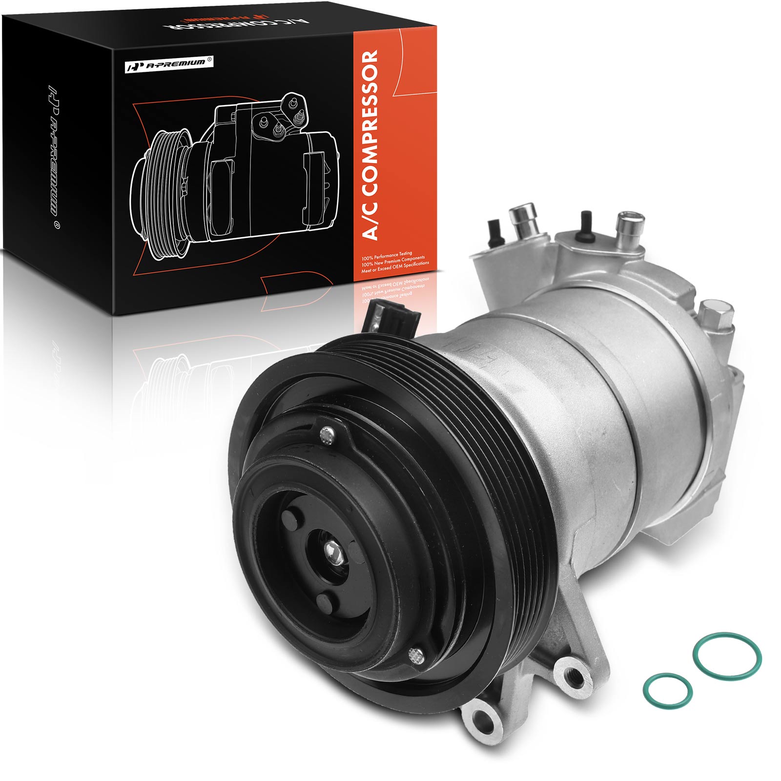 APACC297 AC Compressor with Clutch with 6-Groove Pulley