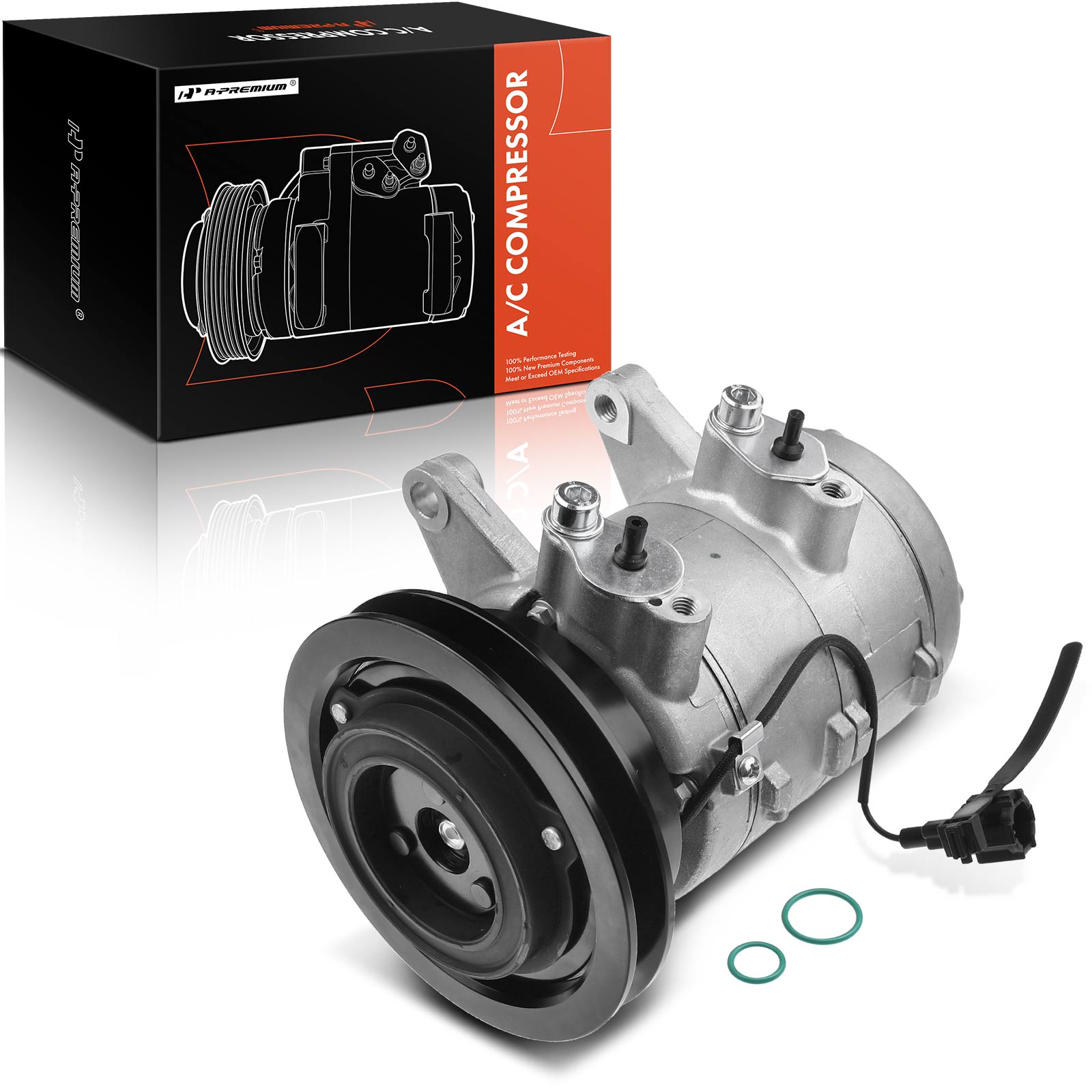 APACC300 AC Compressor with Clutch with 1-Groove Pulley