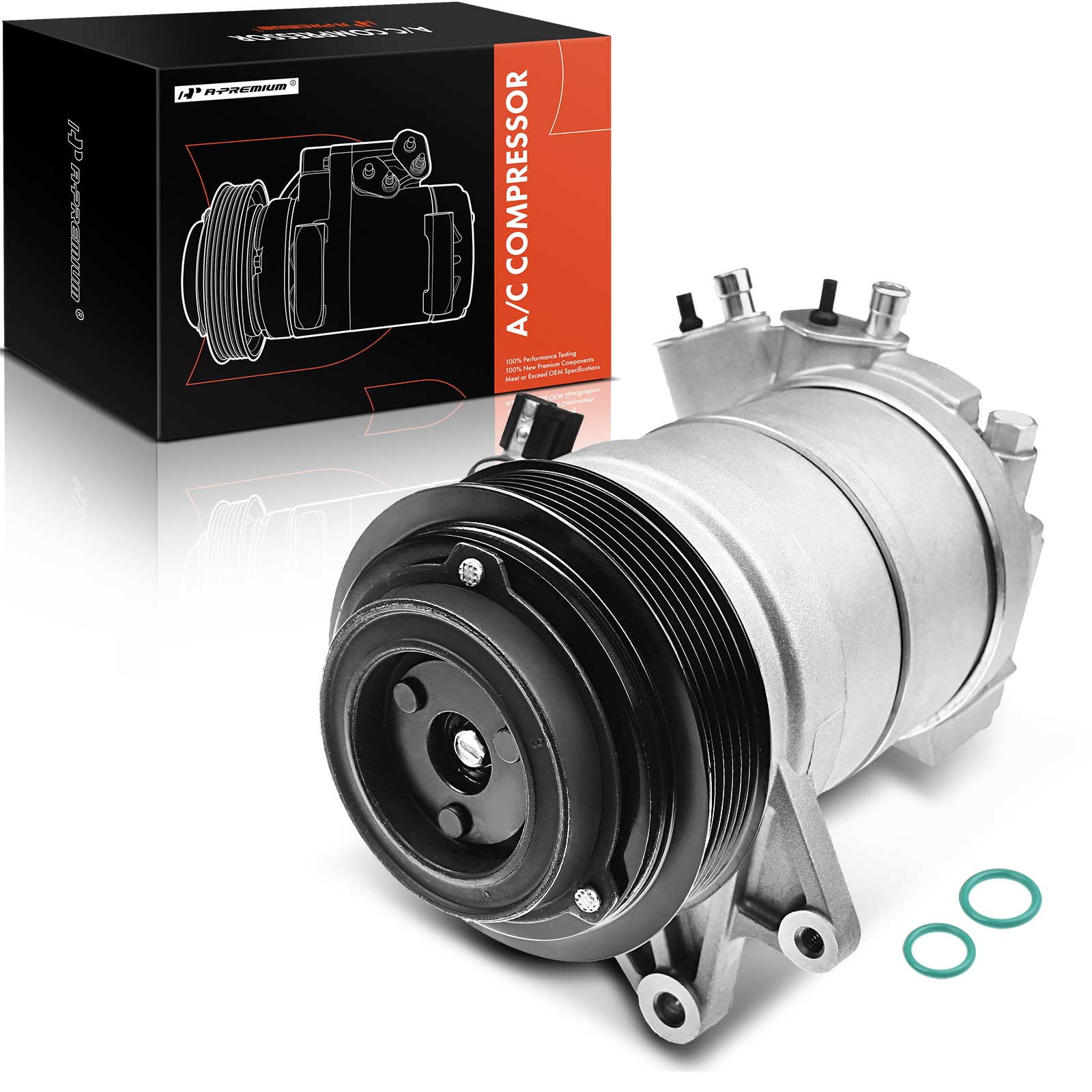 APACC301 AC Compressor with Clutch with 6-Groove Pulley