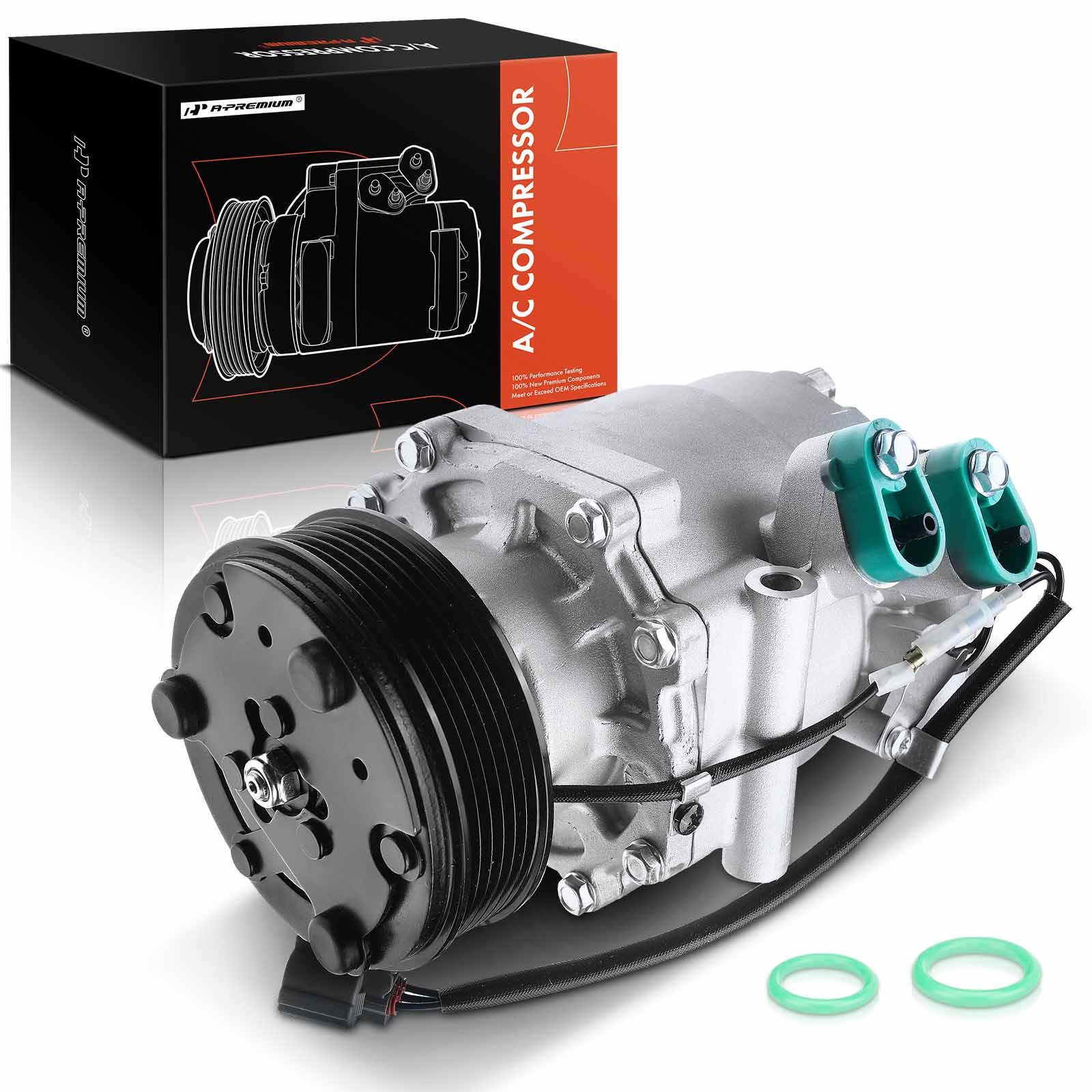 APACC310 AC Compressor with Clutch with 6-Groove Pulley