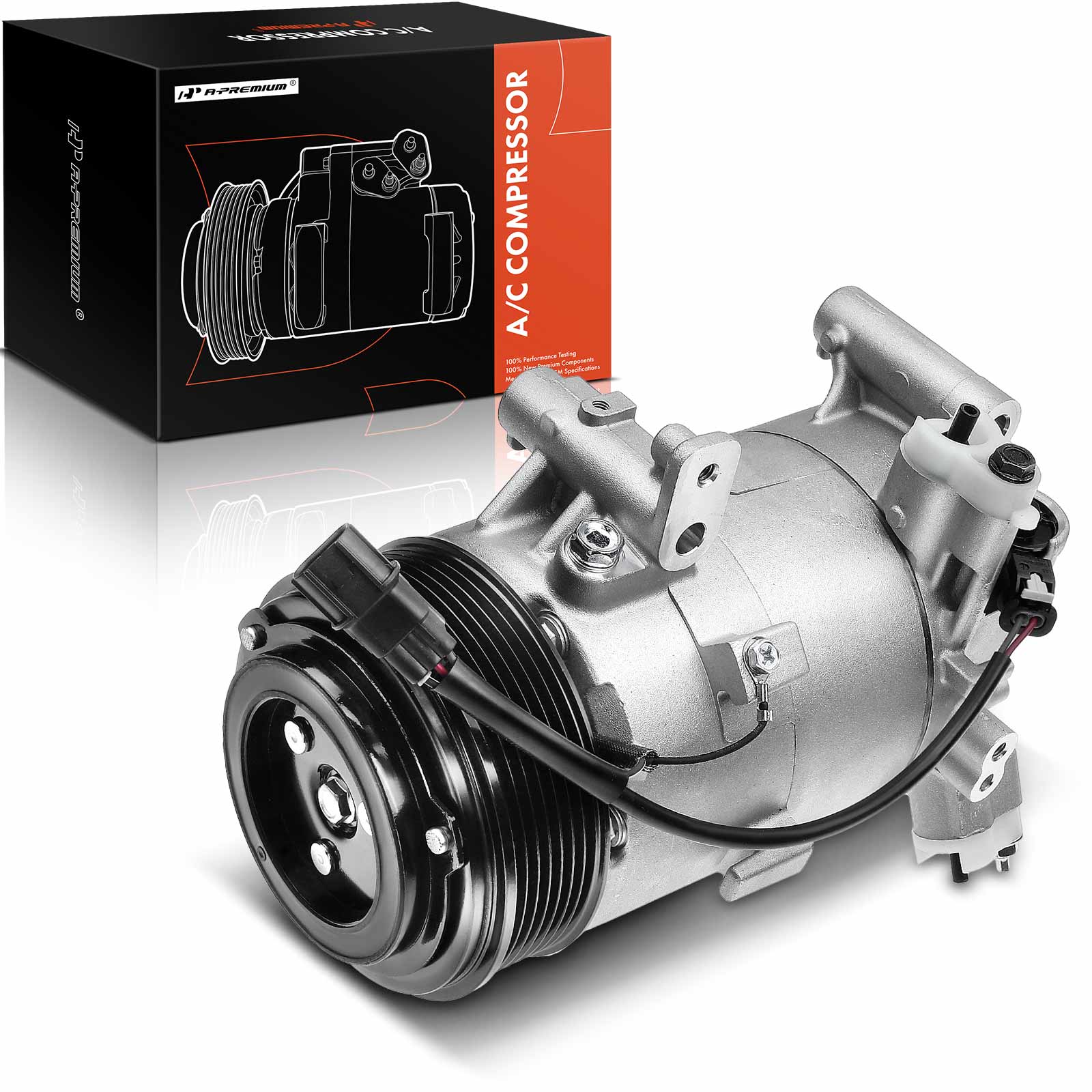 APACC471 AC Compressor with Clutch with 7-Groove Pulley