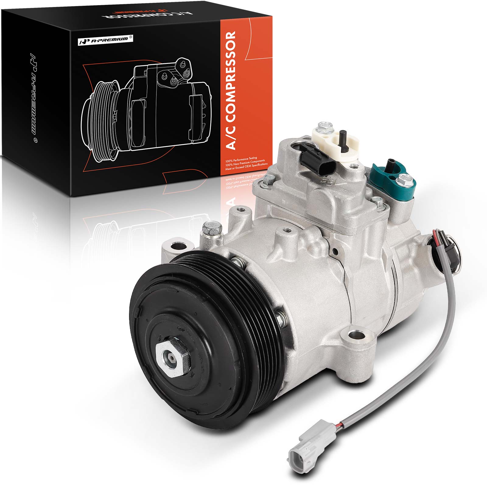 APACC597 AC Compressor with Clutch with 6-Groove Pulley