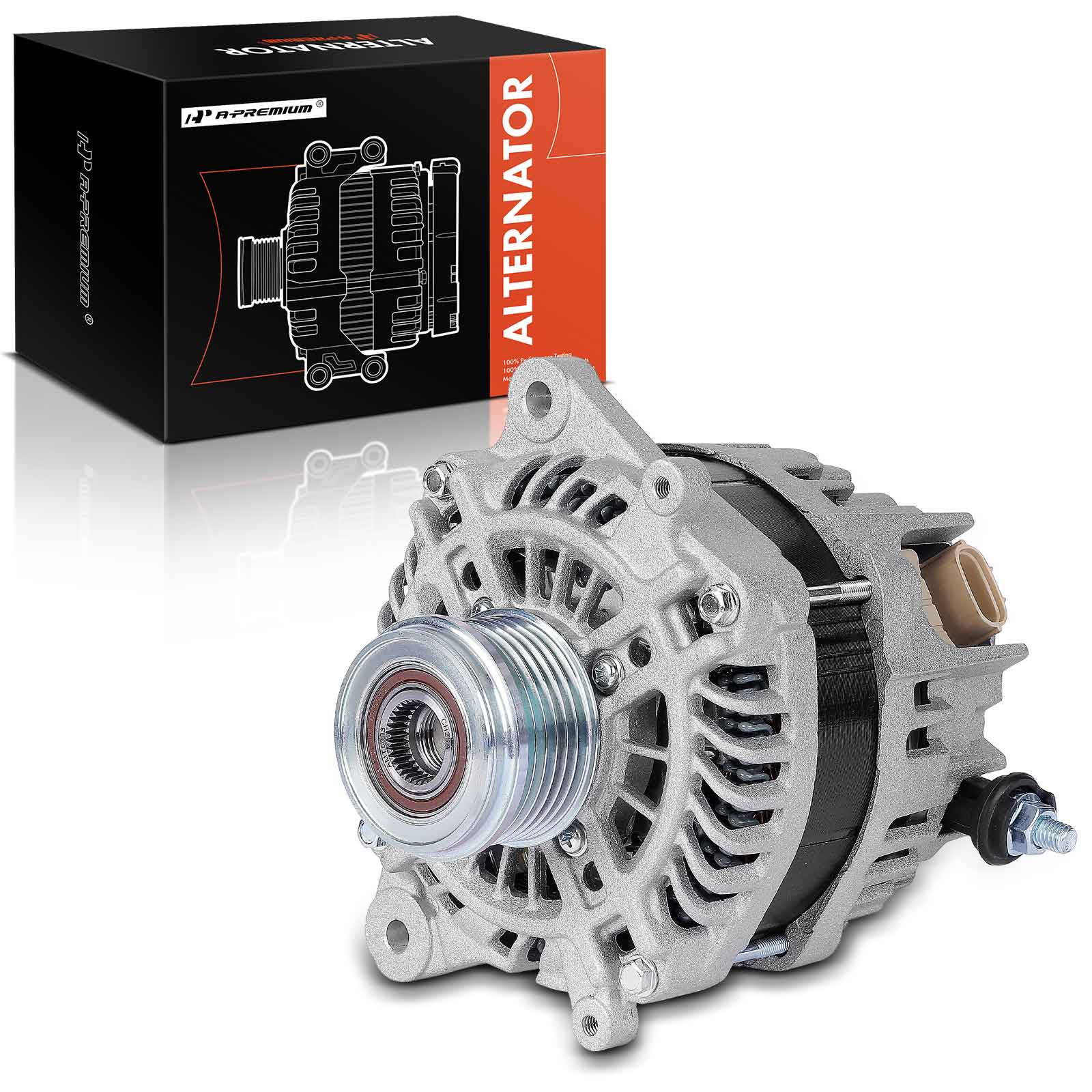 APALT851 Alternator 130A 12V CW 6-Groove Clutch Pulley