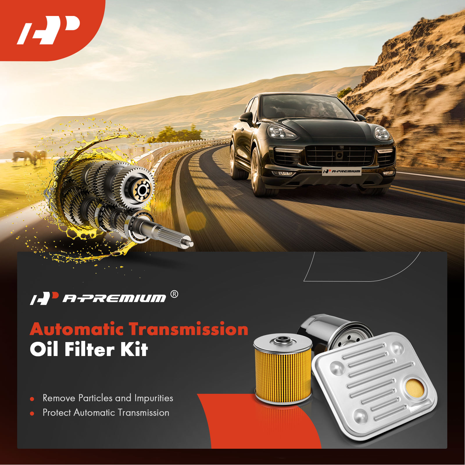 APATF131 Automatic Transmission Oil Filter &Gasket Kit - Image 2
