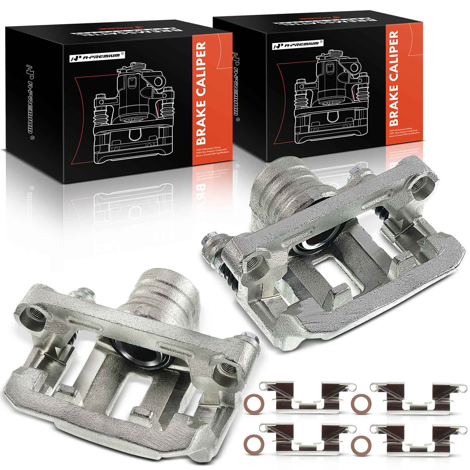 APBC0556 Rear Brake Caliper with Bracket, 2-Wheel Set
