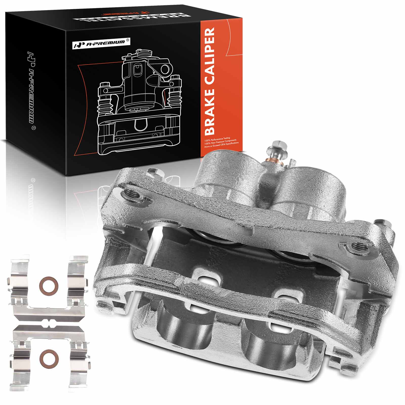 APBC0663 Front Driver Side Brake Caliper with Bracket, Sold Individually
