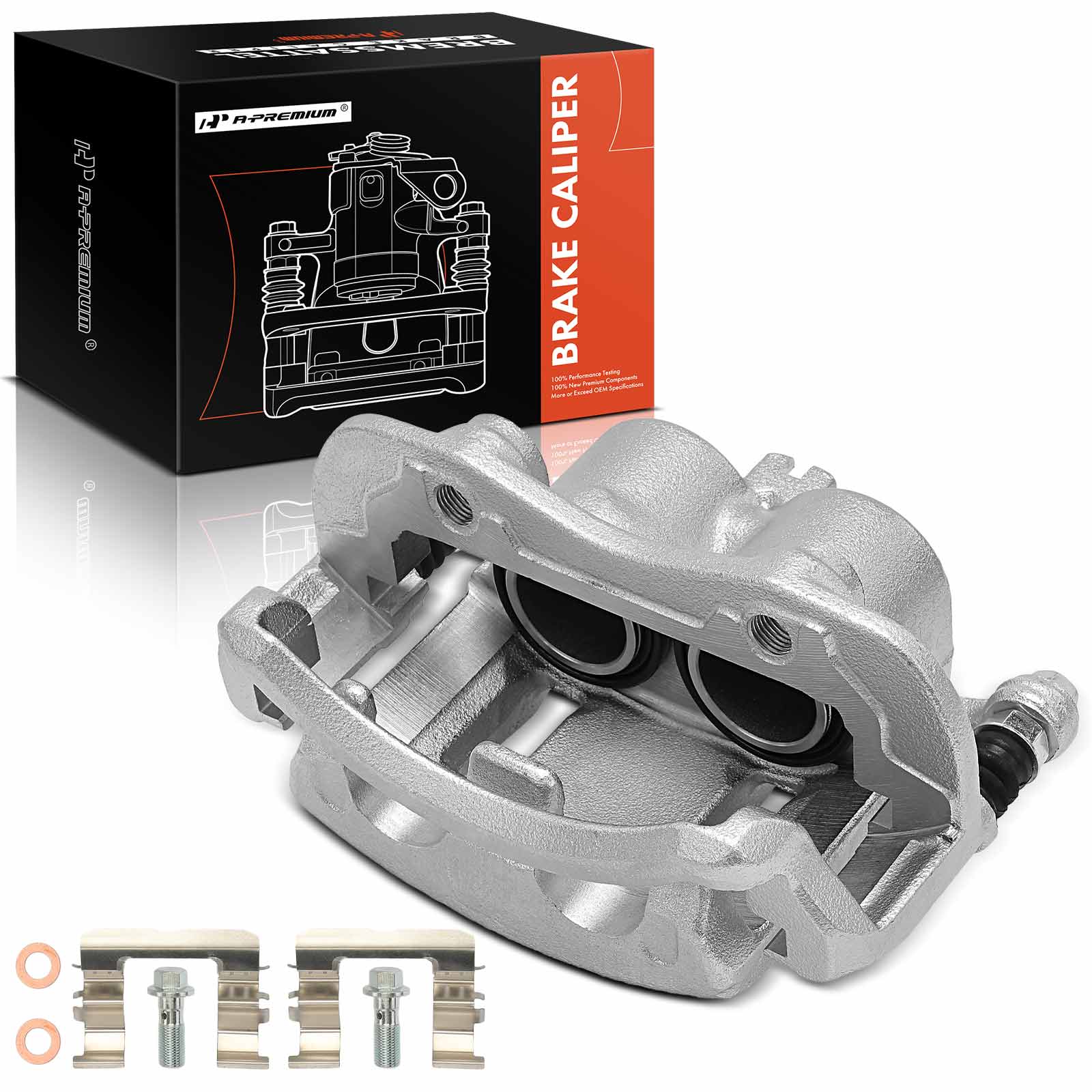 APBC1312 Front Driver Side Brake Caliper with Bracket, Sold Individually